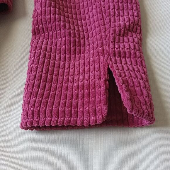 Ingenuity Pink Padded Shoulder Textured Button Down Blazer Jacket Women's Size 8 - Picture 10 of 12